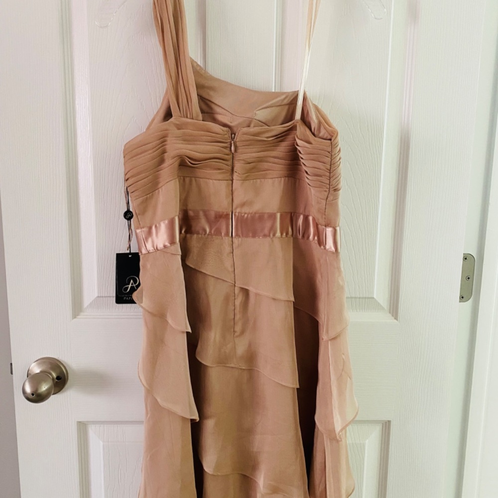 Dress | size 6 | Adrianna Pappel | Cocktail  | Champagne, blush, nude - Picture 4 of 14